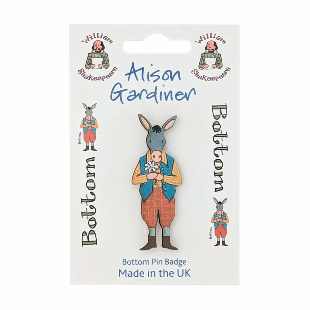 Online Alison Gardiner Bottom' Character Single Pin Badge