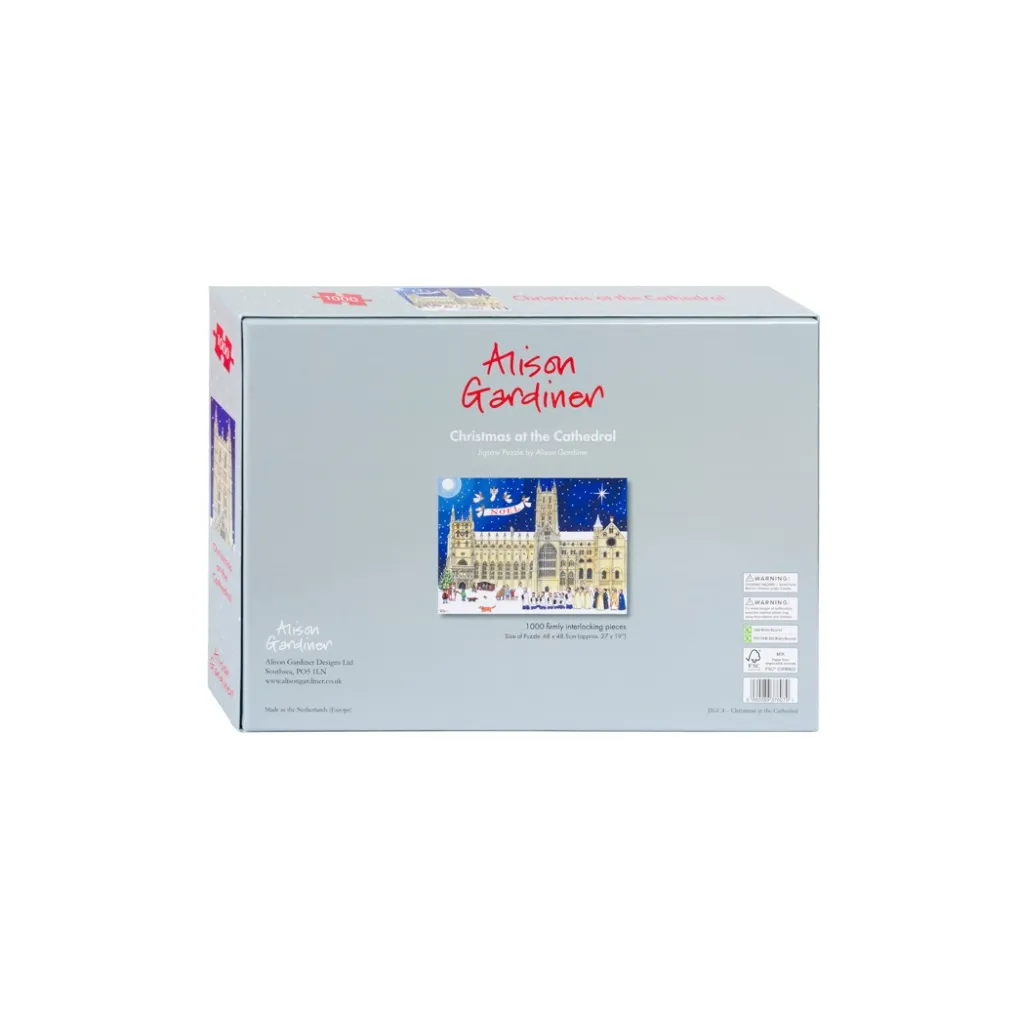 Alison Gardiner Christmas at the Cathedral Jigsaw Puzzle