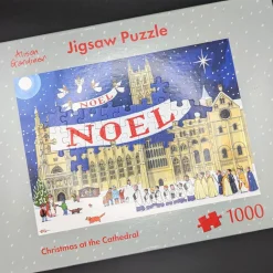 Alison Gardiner Christmas at the Cathedral Jigsaw Puzzle