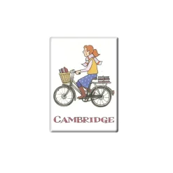 New Alison Gardiner Cycling Student Girl, Cambridge Fridge Magnet