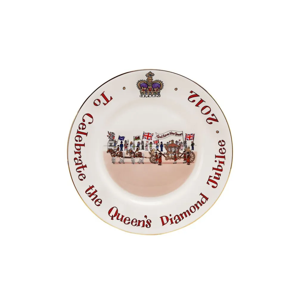 New Alison Gardiner Diamond Jubilee Plate 8"