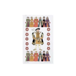 Sale Alison Gardiner Henry VIII and His Six Wives Tea Towel