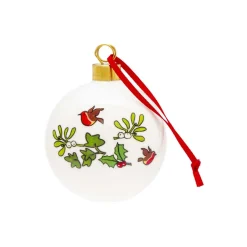 Clearance Alison Gardiner Holly & Ivy bauble