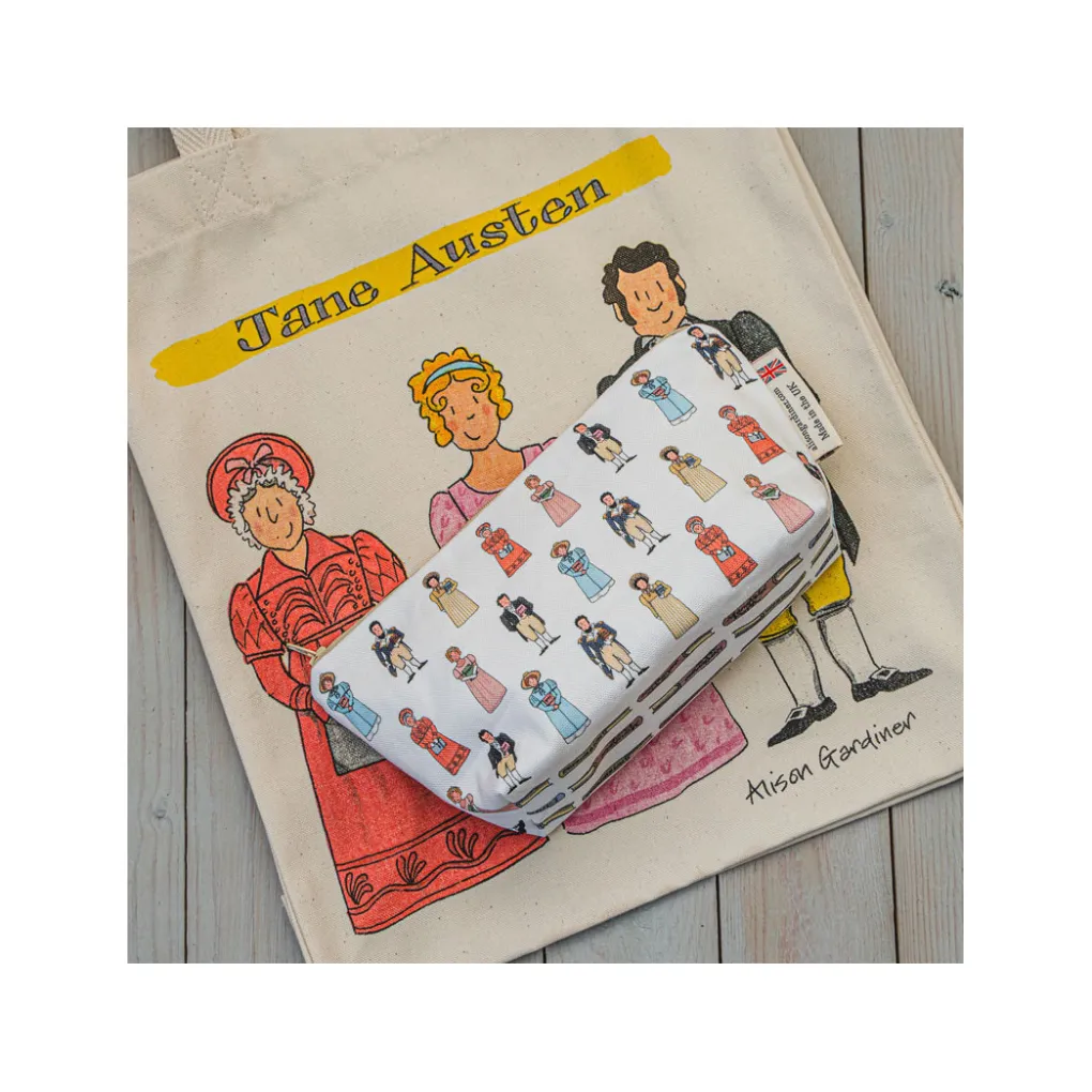 Sale Alison Gardiner Jane Austen Cosmetic Bag / Pencil Case