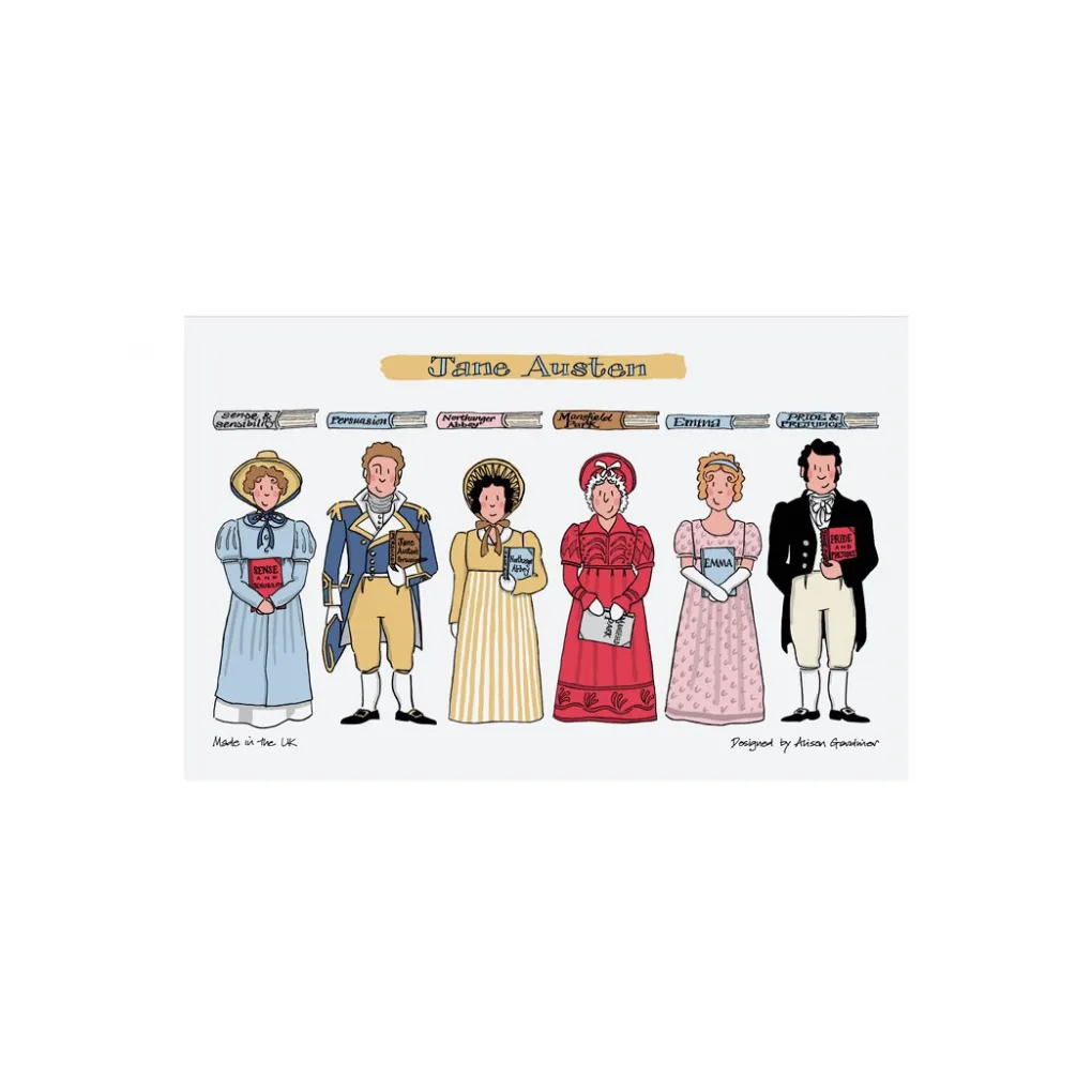 Discount Alison Gardiner Jane Austen Tea Towel