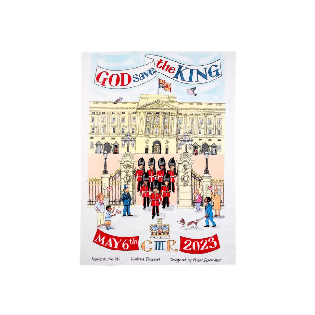 Outlet Alison Gardiner King Charles III Coronation Tea Towel