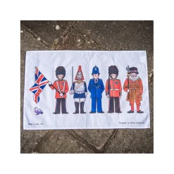 Alison Gardiner London Figures Tea Towel