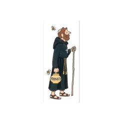 Online Alison Gardiner Monk with Honey Bookmark
