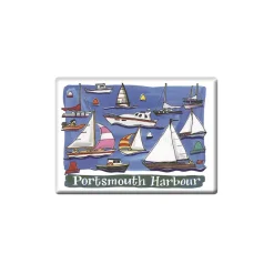 Best Alison Gardiner Sailing Boats, Portsmouth Fridge Magnet
