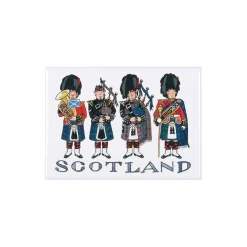 Hot Alison Gardiner Scottish Pipers Fridge Magnet
