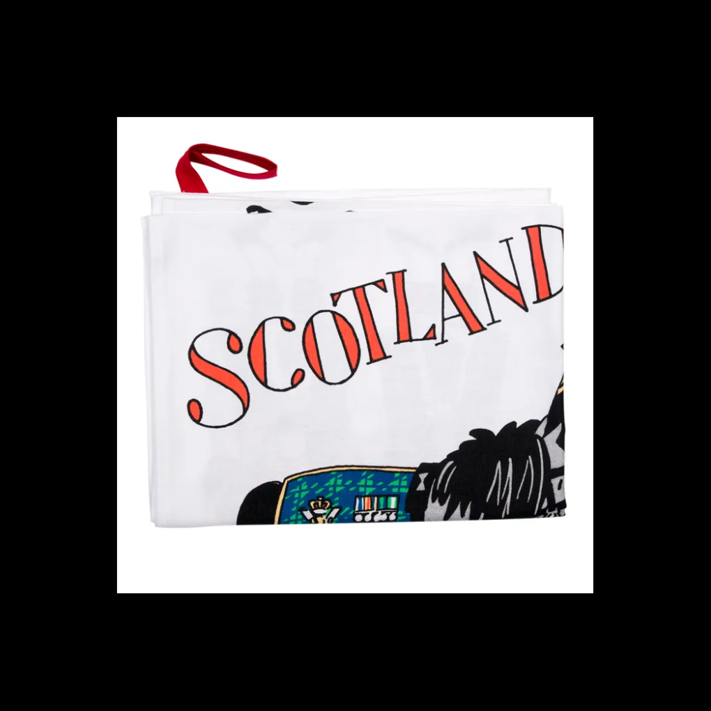 Online Alison Gardiner Scottish Pipers Tea Towel