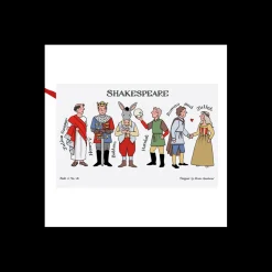 Hot Alison Gardiner Shakespeare Characters Tea Towel