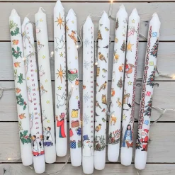 Alison Gardiner Snowmen Christmas Dinner Advent Candle