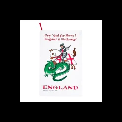 Sale Alison Gardiner St George and the Dragon Tea Towel