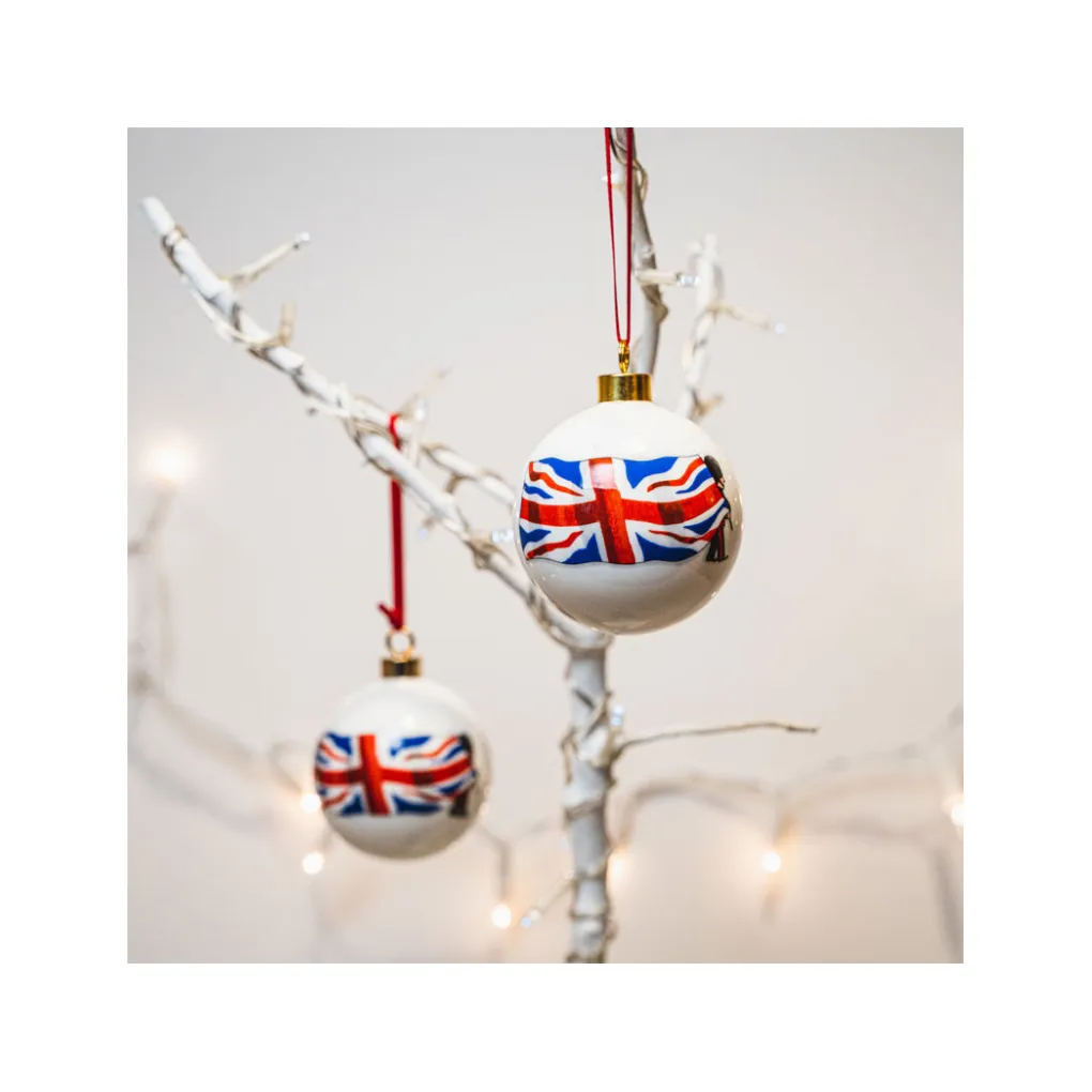 New Alison Gardiner Union Jack Bauble