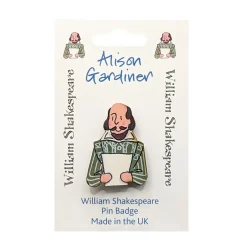 Hot Alison Gardiner William Shakespeare Single Pin Badge
