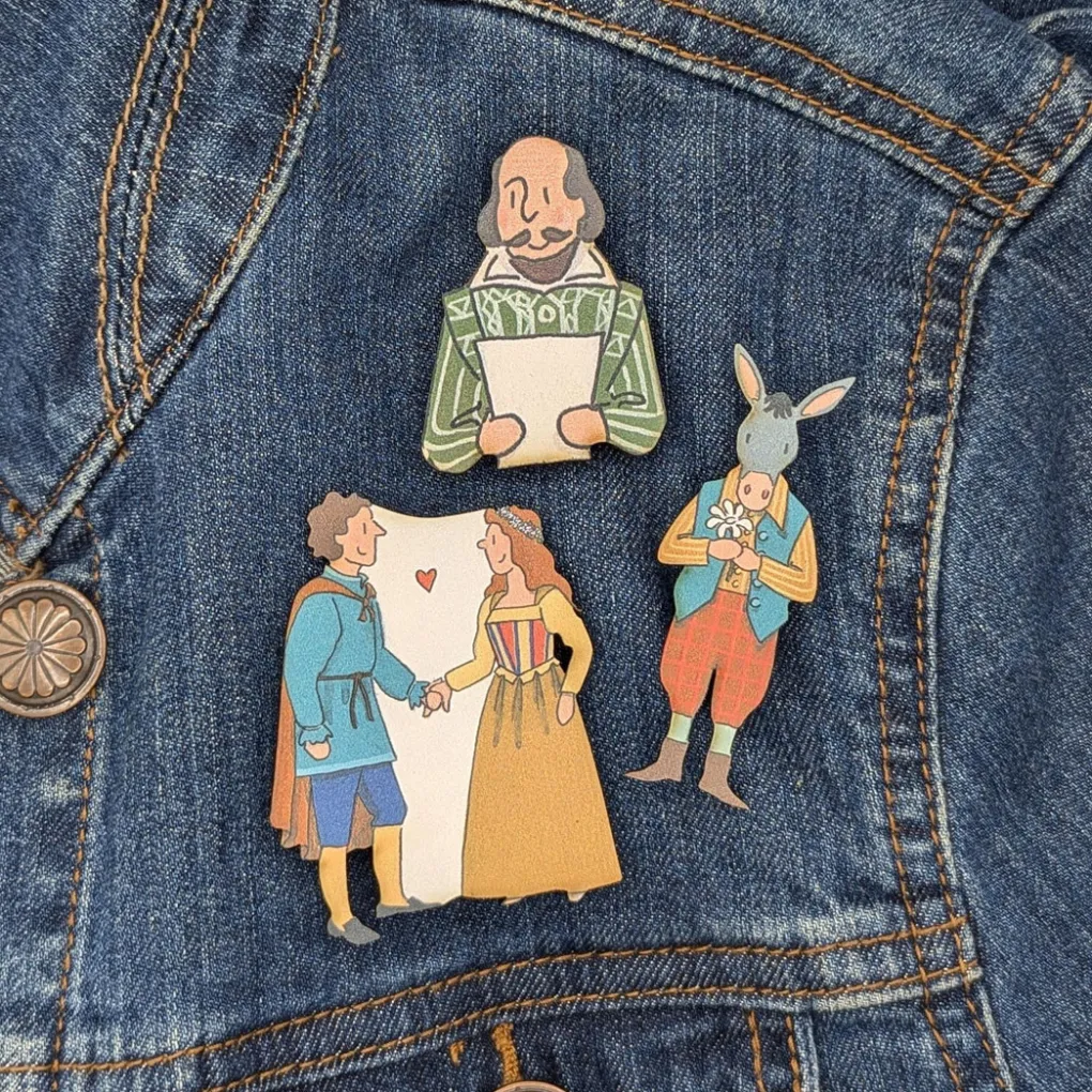 Hot Alison Gardiner William Shakespeare Single Pin Badge
