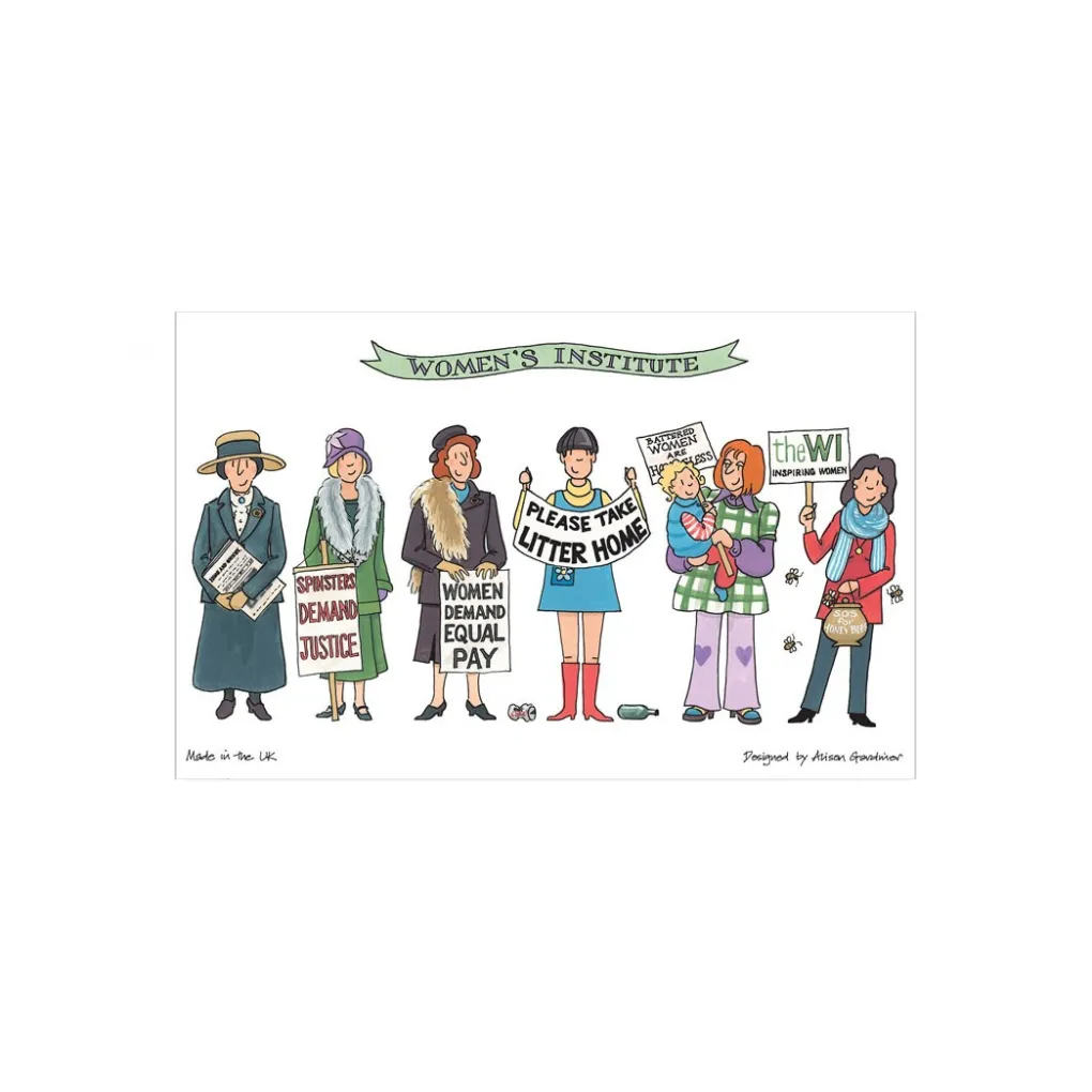 Discount Alison Gardiner Women's Institute Tea Towel